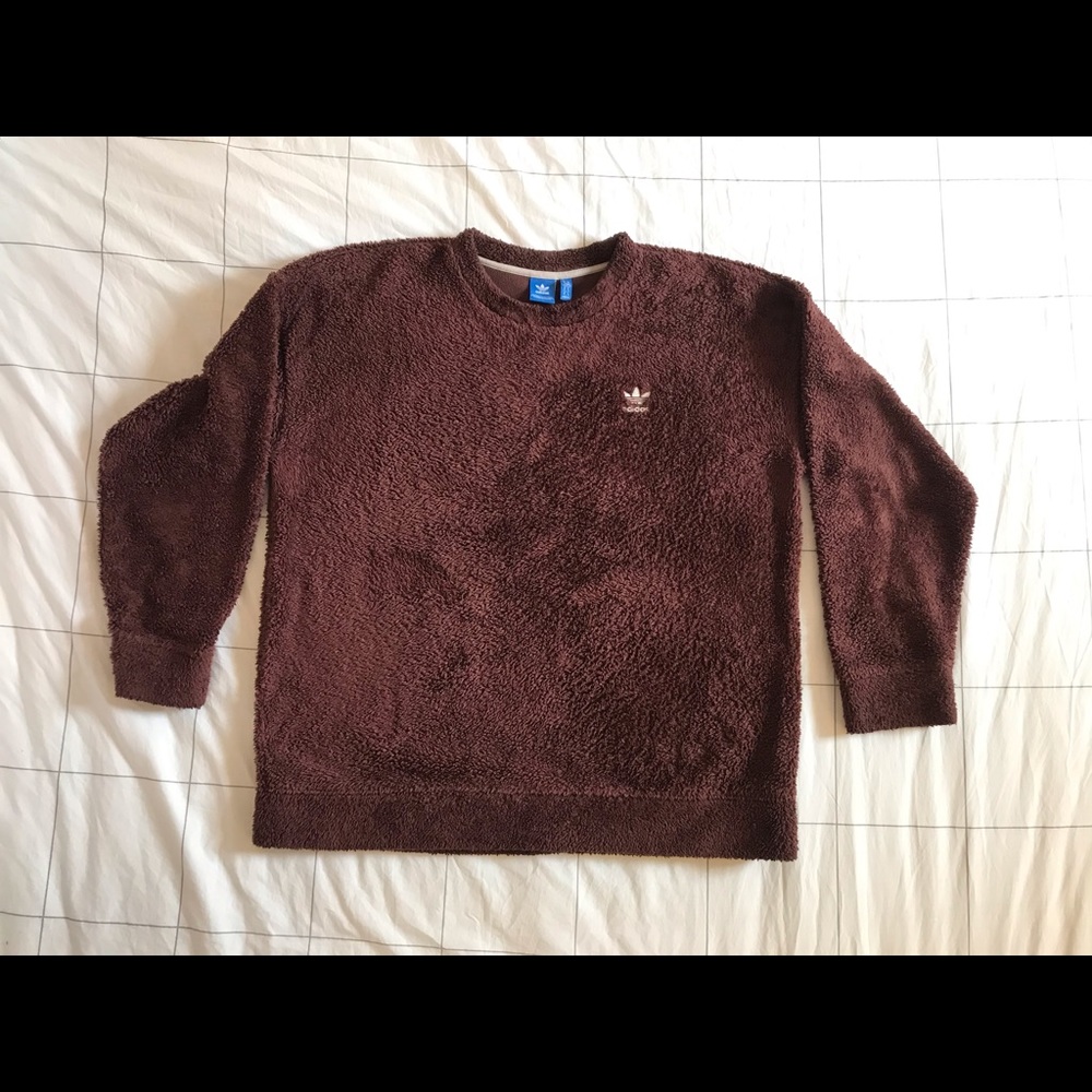 Adidas Originals teddy bear fleece crewneck